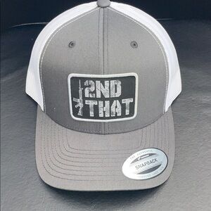 2nd That Gray and White Snapback Hat